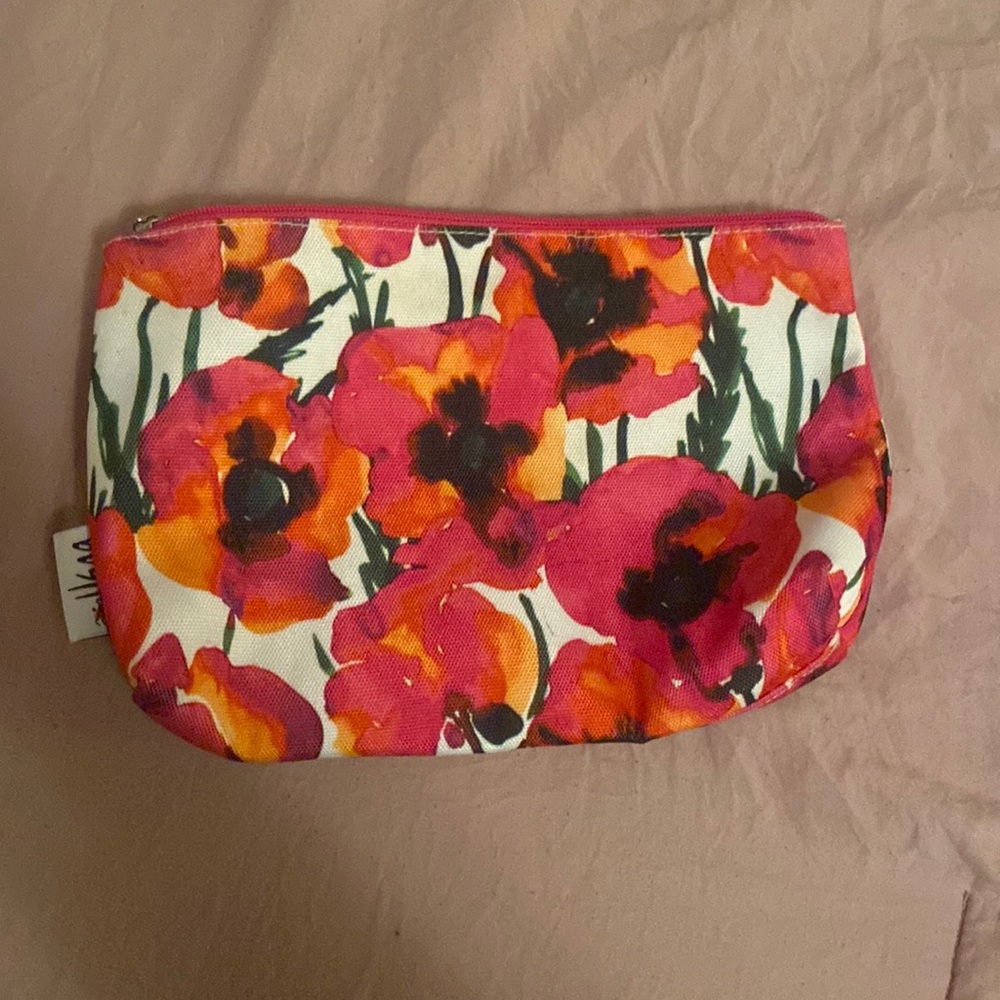 Flower makeup bag